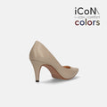 2024AW：iCoN COLORS：ポインテッドトゥ スムース パンプス（C76533）グレージュ/mamian（マミアン）