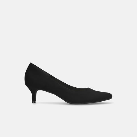 15% OFF: 2024SS: iCoN COLORS: Pointed Toe Suede Pumps (C57172) Black S