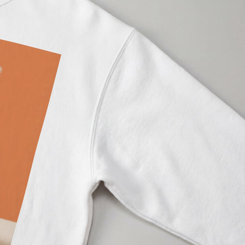 予約：urday【cat】アートワークスウェットシャツ（u-a-sw-0001-01）ホワイト